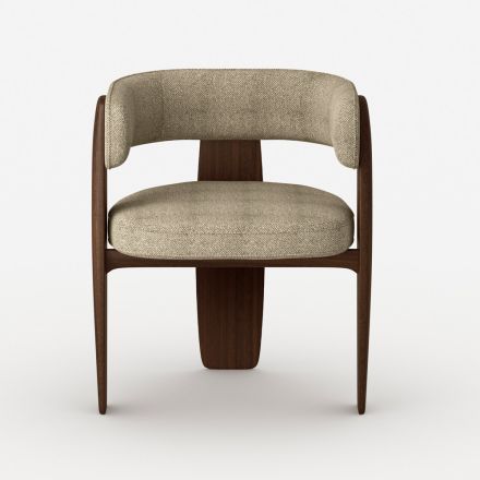 Set van 4 massief houten eetkamerstoelen, gemaakt in Italië - Chili Viadurini
