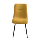 Set van 4 gestoffeerde fauteuils met metalen onderstel voor de woonkamer - Project Viadurini