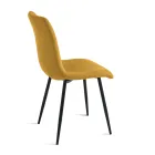 Set van 4 gestoffeerde fauteuils met metalen onderstel voor de woonkamer - Project Viadurini