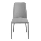 Set van 4 gestoffeerde stoelen in kleurrijke stof met gestoffeerd frame - Luciana Viadurini