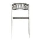 Set van 4 aluminium en gekleurde Twist Wicker stoelen - Tavira Viadurini