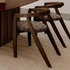 Set van 4 moderne stoelen van hoogwaardig massief hout, gemaakt in Italië - Vela Viadurini