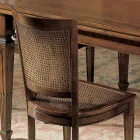 Set van vier klassieke Bassano houten stoelen, gemaakt in Italië - Angelite Viadurini