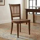 Set van vier klassieke Bassano houten stoelen, gemaakt in Italië - Angelite Viadurini