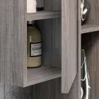 Houten set en Fenix ​​moderne badkamermeubels ophanging gemaakt in Italië Bari Viadurini