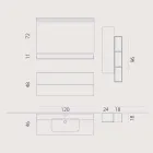 Houten set en Fenix ​​moderne badkamermeubels ophanging gemaakt in Italië Bari Viadurini