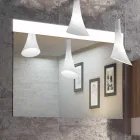 Houten meubels design hanger badkamer set gemaakt in Italië Cesena Viadurini