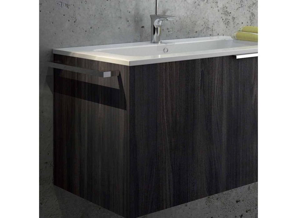 Houten design design hanger badkamermeubilair gemaakt in Italië :-( Viadurini