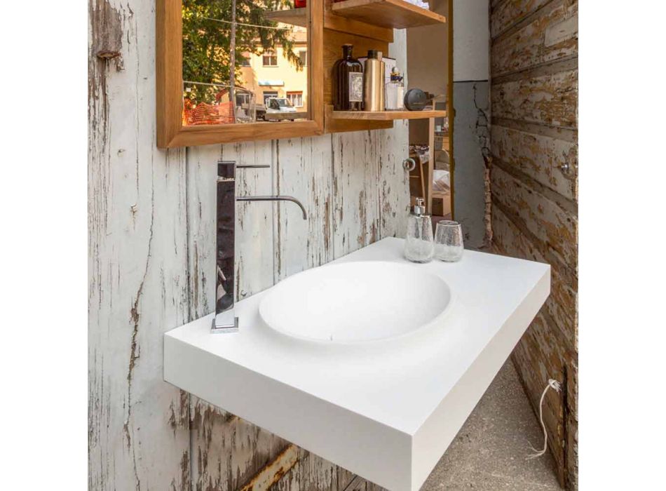 Brusson solide badkamermeubels set van modern design Viadurini