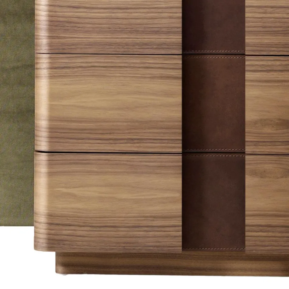 Modern massief houten bed Grilli York gemaakt in Italië Viadurini