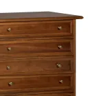 Dressoir van gepatineerd walnotenhout Made in Italy - Selvans Viadurini