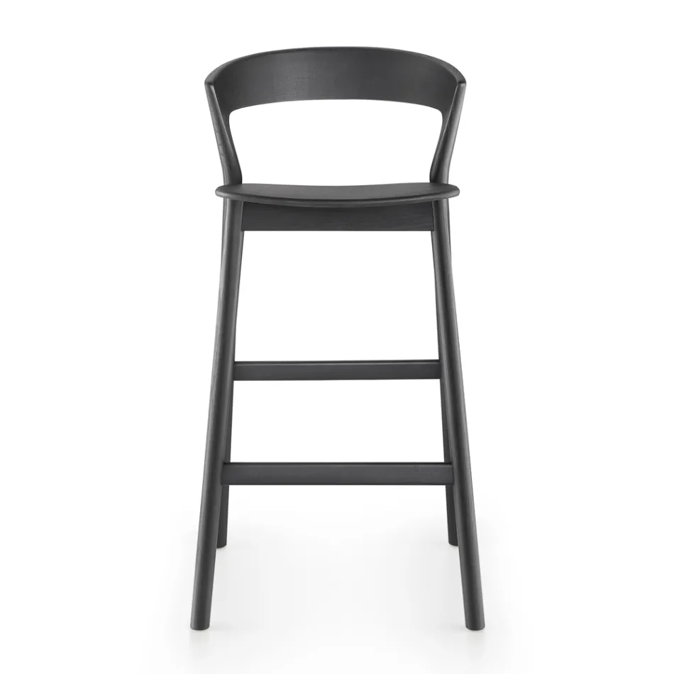 Hoge keukenkruk met essenhouten structuur Made in Italy - Oslo Viadurini