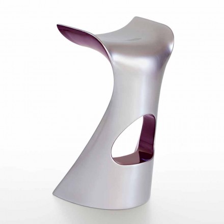 Moderne hoge design kruk in polyethyleen - Koncord Next van Slide Viadurini
