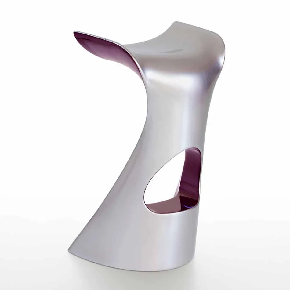 Moderne hoge design kruk in polyethyleen - Koncord Next van Slide Viadurini