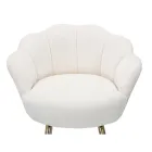 Hoge kruk in goudkleurig ijzer met zitting bedekt met fluweel - Annina Viadurini