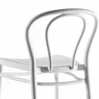 Hoge polypropyleen kruk met voetsteun, 4 stuks - Gaya Viadurini