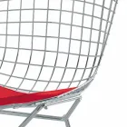 Hoge lederen barkruk met stalen structuur Made in Italy - Beniamino Viadurini