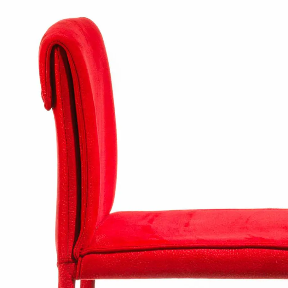 Modern design barkruk Amos, handgemaakt in Italië Viadurini