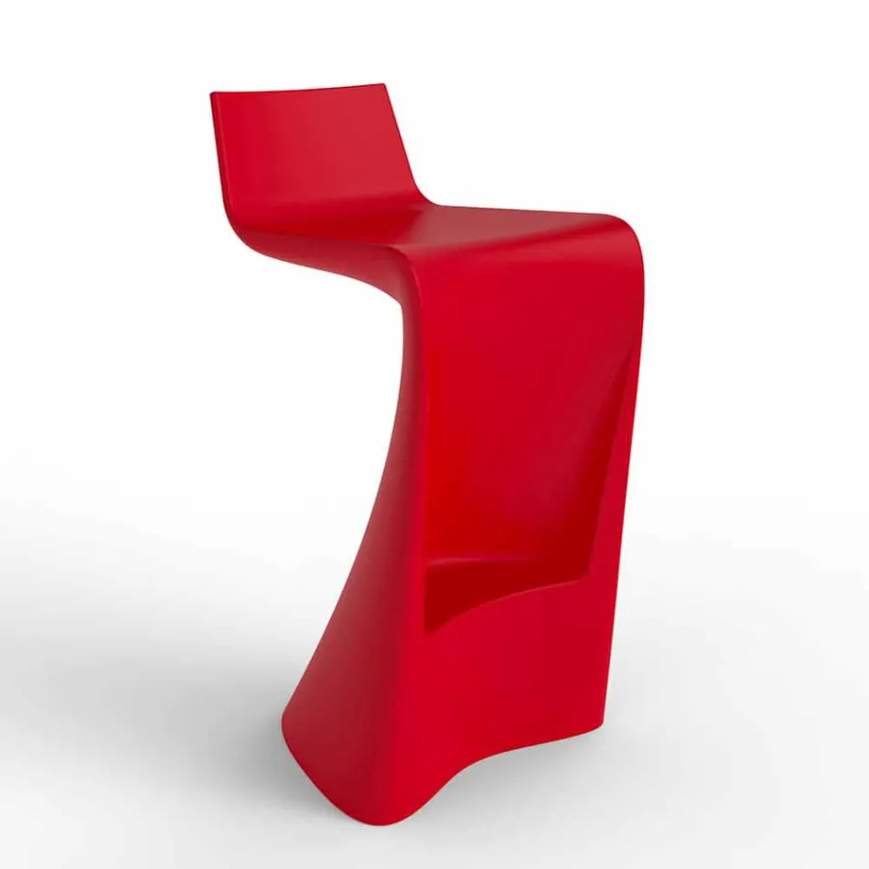 Wing Vondom modern design barkruk in polyethyleen Viadurini
