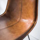 Onderstel met 4 poten, H 65 van kunstleer met kunstleereffect - Ovid Viadurini