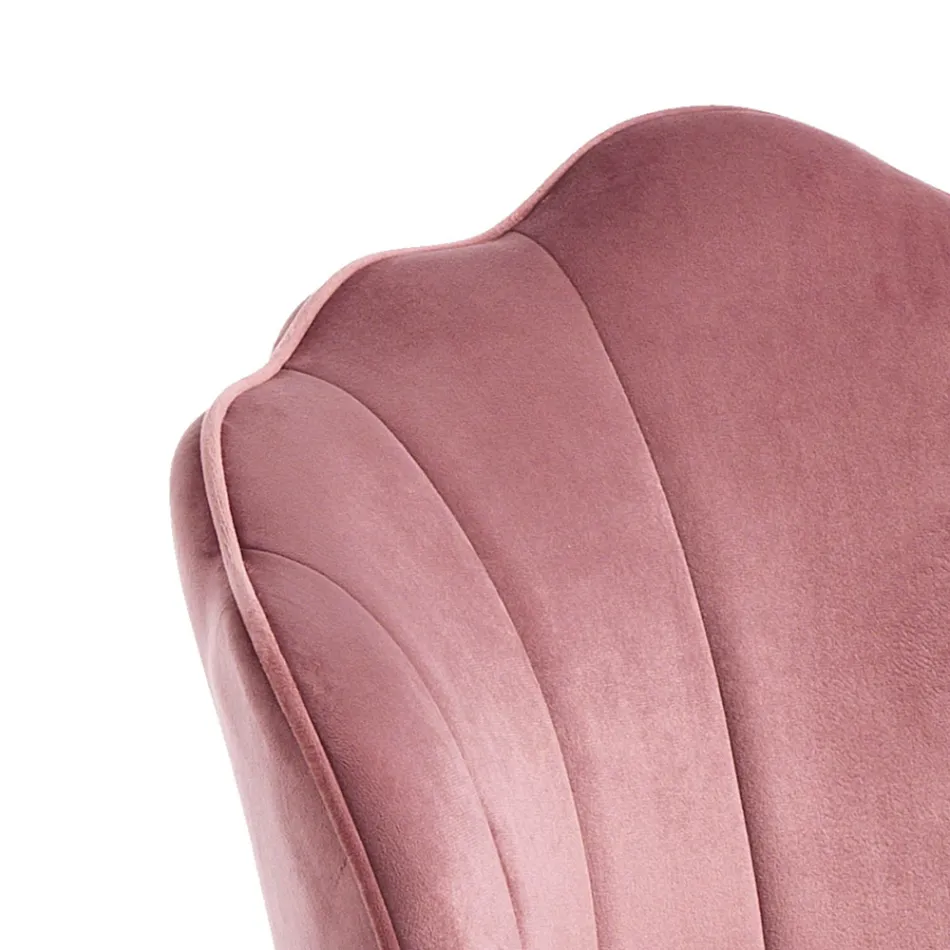 Kruk met gevoerde zitting bedekt met stof - siliconen Viadurini