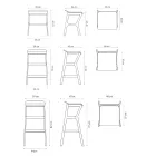 Kruk met structuur van massief beukenhout Made in Italy - Regensburg Viadurini