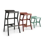 Kruk met structuur van massief beukenhout Made in Italy - Regensburg Viadurini