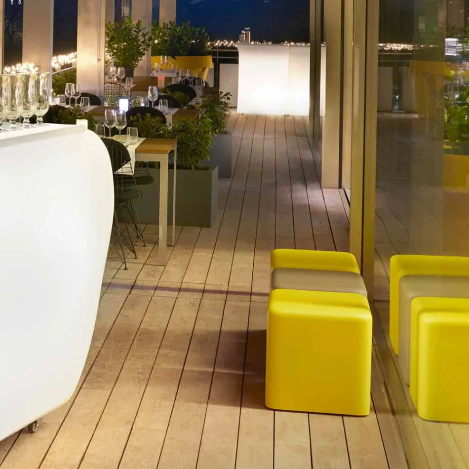 Zachte kubus met polyurethaan kubus Slide Soft Cube ontwerp gemaakt in Italië Viadurini