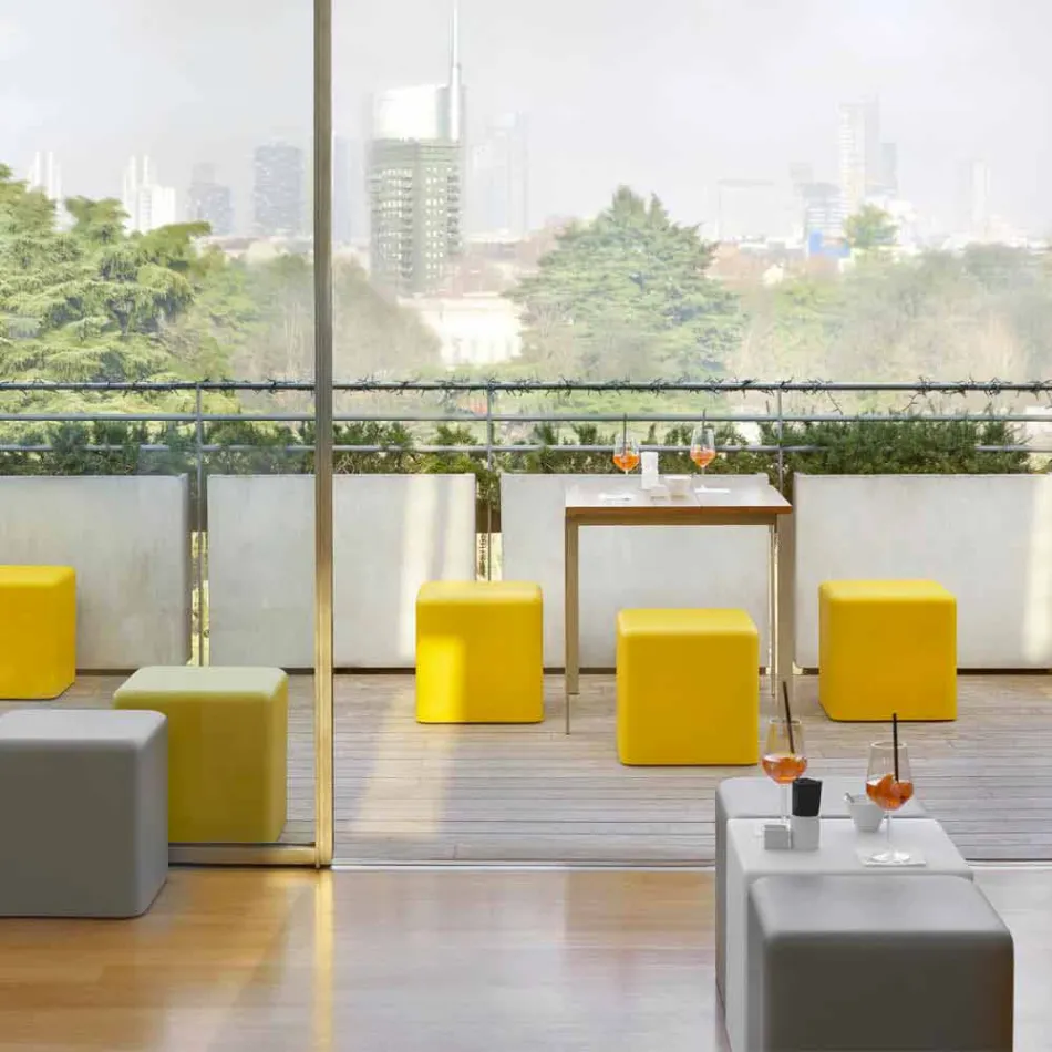 Zachte kubus met polyurethaan kubus Slide Soft Cube ontwerp gemaakt in Italië Viadurini