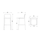 Keukenkruk in eikenhout en metaal Made in Italy 2 stuks - Saffia Viadurini