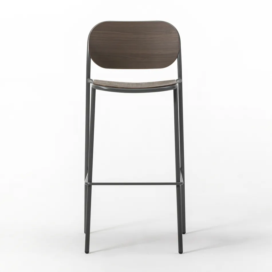 Keukenkruk in eikenhout en metaal Made in Italy 2 stuks - Saffia Viadurini