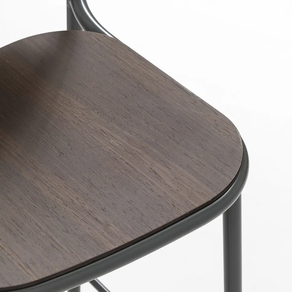 Keukenkruk in eikenhout en metaal Made in Italy 2 stuks - Saffia Viadurini