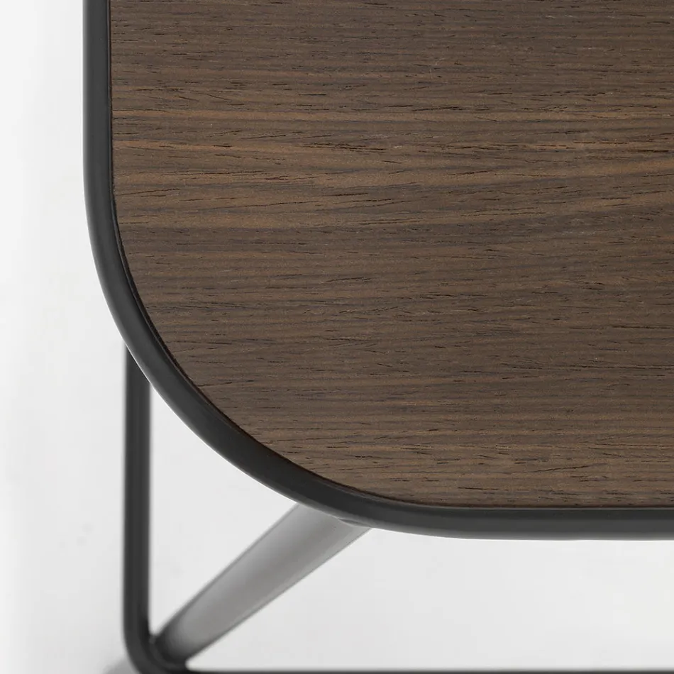 Keukenkruk in eikenhout en metaal Made in Italy 2 stuks - Saffia Viadurini