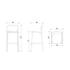 Keukenkruk in stof en metaal Made in Italy 2 stuks - Sangria Viadurini