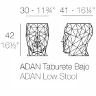 Buiten kruk in de vorm van een gezicht in een modern ontwerp door Adan door Vondom Viadurini