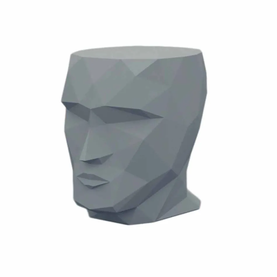 Buiten kruk in de vorm van een gezicht in een modern ontwerp door Adan door Vondom Viadurini