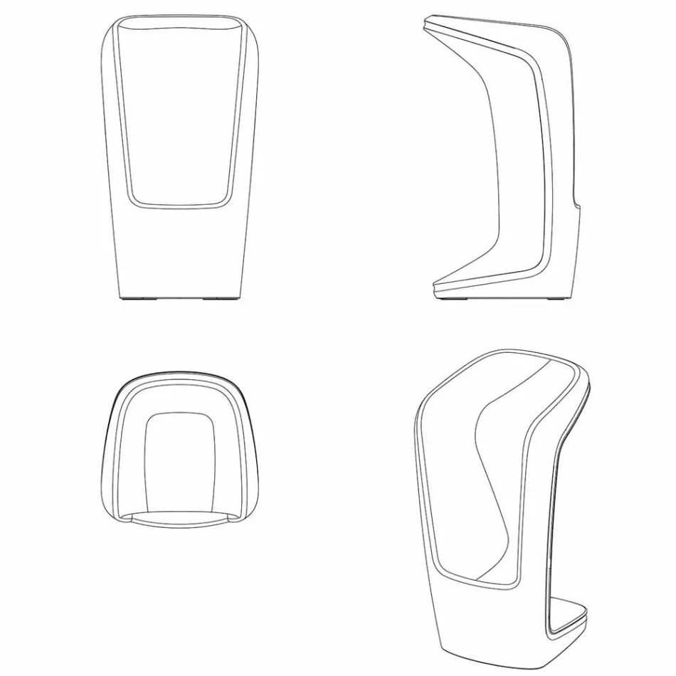 Ufo van Vondom modern design outdoor krukje van polyethyleen Viadurini