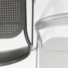 Stapelbare metalen buitenkruk Made in Italy 2 stuks - Synergy Viadurini