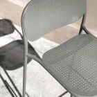 Stapelbare metalen buitenkruk Made in Italy 2 stuks - Synergy Viadurini