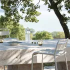 Stapelbare buitenkruk van gegalvaniseerd metaal Made in Italy - Amina Viadurini