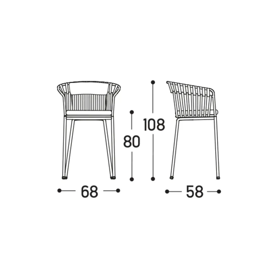 Buitenkruk in aluminium gemaakt in Italië - Emmacross door Varaschin Viadurini