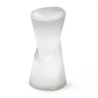 Lichtgevende buitenkruk in wit polyethyleen Made in Italy - Strawberry Viadurini