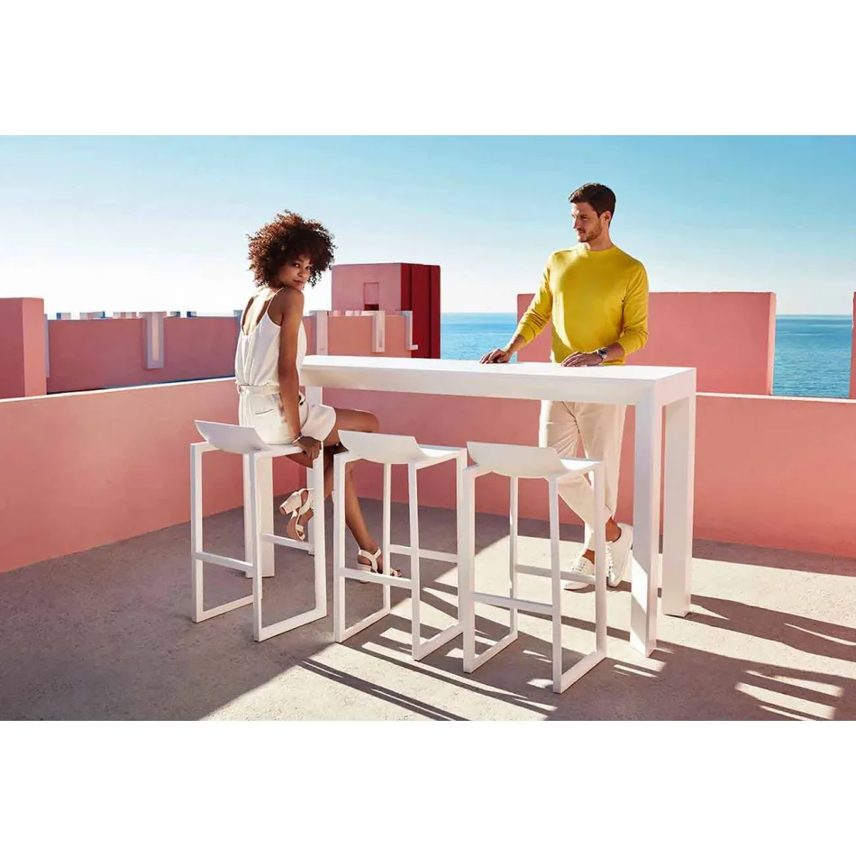 Wall Street Vondom outdoor kruk, polypropyleen en glasvezel Viadurini