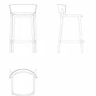 Africa Vondom tuinstoel in polypropyleen H 85 cm, ontwerp Viadurini