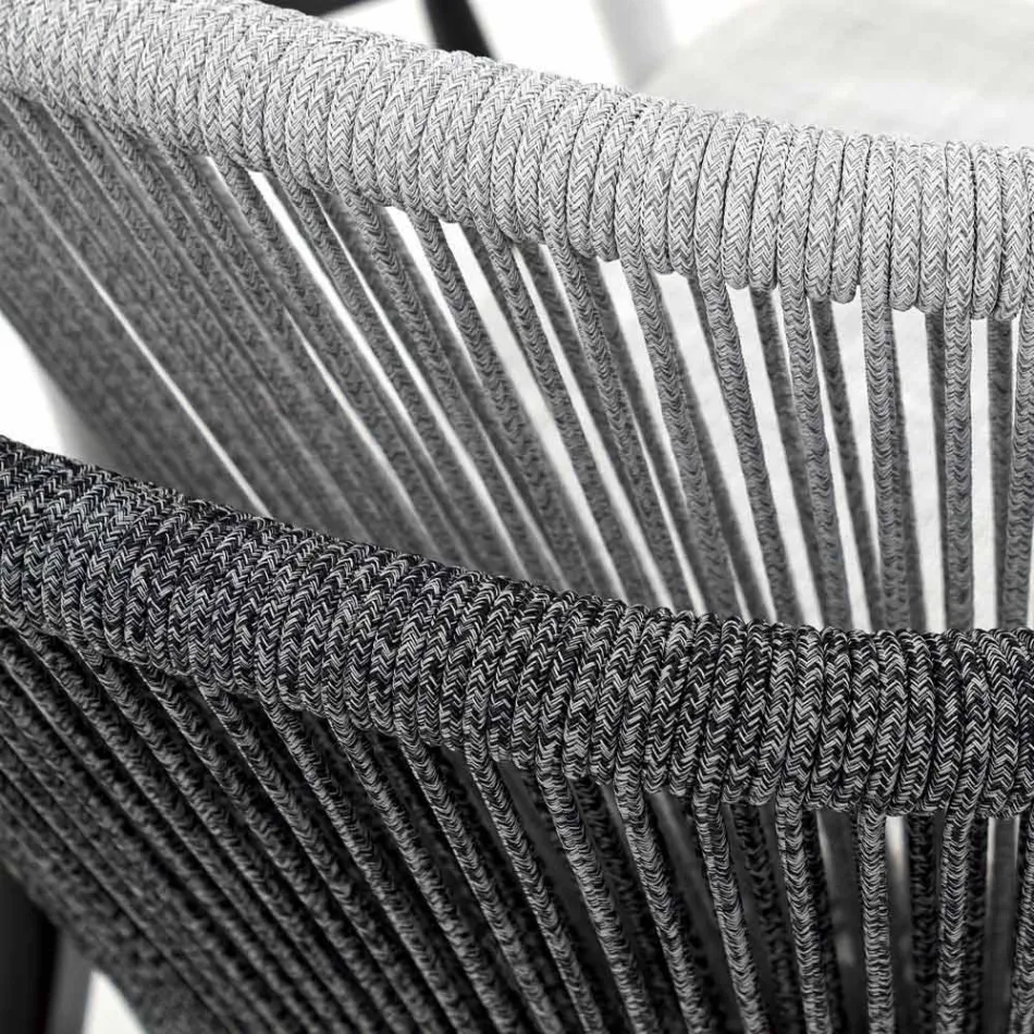 Stapelbare tuinstoel aluminium en technische stof - Smart van Varaschin Viadurini