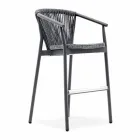 Stapelbare tuinstoel aluminium en technische stof - Smart van Varaschin Viadurini