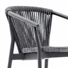 Stapelbare tuinstoel aluminium en technische stof - Smart van Varaschin Viadurini