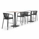 Stapelbare tuinstoel aluminium en technische stof - Smart van Varaschin Viadurini