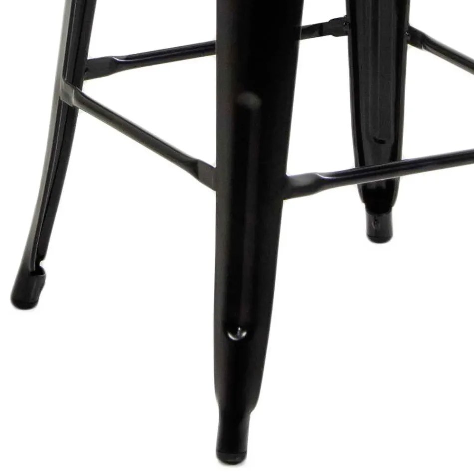 Kruk voor binnen en buiten van ijzer en hout - Stationery Viadurini