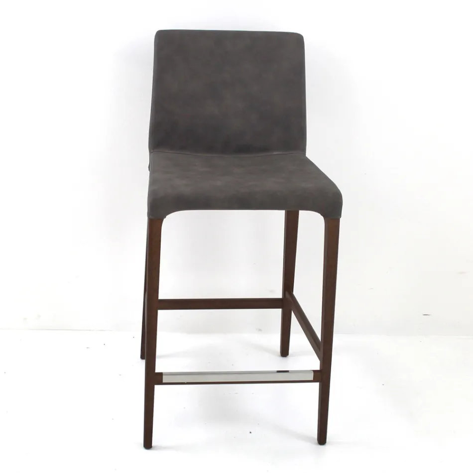 Binnenkruk in essenhout en kunstleer Made in Italy - Floki Viadurini